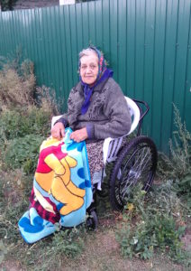 Svetlana, wheelchair recipient in Ukraine